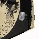 Grunge Wall Art Vintage Moon Sketch | Abstract Grunge Canvas Print