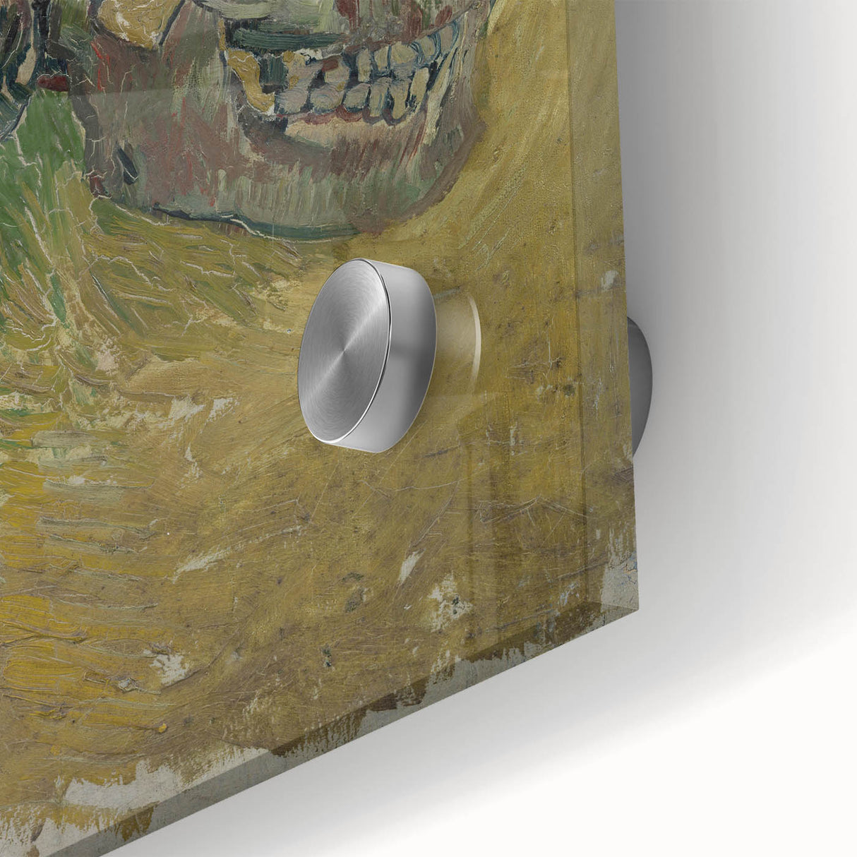 Grunge Wall Art | Vintage Skull Painting | Abstract Grunge Canvas Print