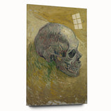 Grunge Wall Art | Vintage Skull Painting | Abstract Grunge Canvas Print