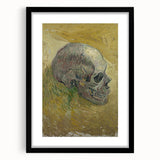 Grunge Wall Art | Vintage Skull Painting | Abstract Grunge Canvas Print