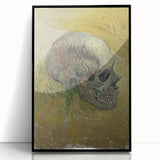 Grunge Wall Art | Vintage Skull Painting | Abstract Grunge Canvas Print