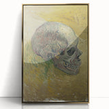 Grunge Wall Art | Vintage Skull Painting | Abstract Grunge Canvas Print