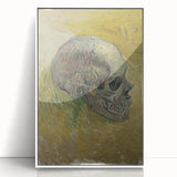 Grunge Wall Art | Vintage Skull Painting | Abstract Grunge Canvas Print
