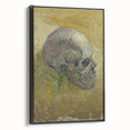 Grunge Wall Art | Vintage Skull Painting | Abstract Grunge Canvas Print