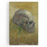 Grunge Wall Art | Vintage Skull Painting | Abstract Grunge Canvas Print
