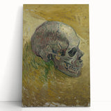 Grunge Wall Art | Vintage Skull Painting | Abstract Grunge Canvas Print