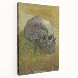 Grunge Wall Art | Vintage Skull Painting | Abstract Grunge Canvas Print