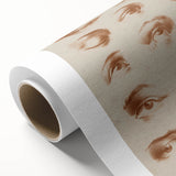 Grunge Wall Art | Vintage Eye Study Sketch | Abstract Grunge Canvas Print