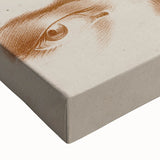 Grunge Wall Art | Vintage Eye Study Sketch | Abstract Grunge Canvas Print