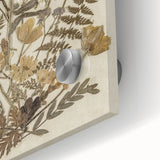 Grunge Wall Art | Vintage Botanical Pressed Flowers | Abstract Grunge Print