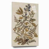 Grunge Wall Art | Vintage Botanical Pressed Flowers | Abstract Grunge Print