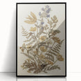 Grunge Wall Art | Vintage Botanical Pressed Flowers | Abstract Grunge Print