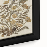 Grunge Wall Art | Vintage Botanical Pressed Flowers | Abstract Grunge Print