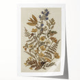 Grunge Wall Art | Vintage Botanical Pressed Flowers | Abstract Grunge Print