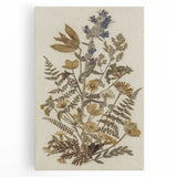 Grunge Wall Art | Vintage Botanical Pressed Flowers | Abstract Grunge Print