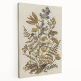 Grunge Wall Art | Vintage Botanical Pressed Flowers | Abstract Grunge Print