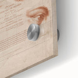 Grunge Wall Art | Vintage Eye Anatomy Study | Abstract Grunge Print