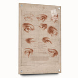 Grunge Wall Art | Vintage Eye Anatomy Study | Abstract Grunge Print