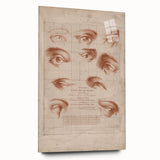 Grunge Wall Art | Vintage Eye Anatomy Study | Abstract Grunge Print