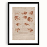 Grunge Wall Art | Vintage Eye Anatomy Study | Abstract Grunge Print