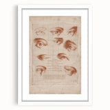 Grunge Wall Art | Vintage Eye Anatomy Study | Abstract Grunge Print