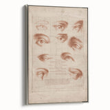 Grunge Wall Art | Vintage Eye Anatomy Study | Abstract Grunge Print