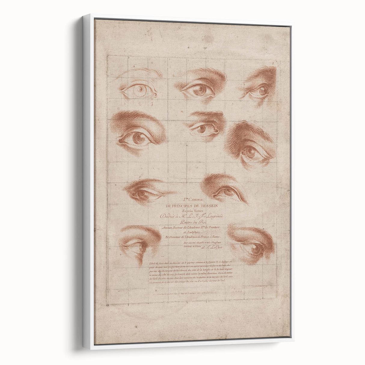 Grunge Wall Art | Vintage Eye Anatomy Study | Abstract Grunge Print