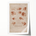 Grunge Wall Art | Vintage Eye Anatomy Study | Abstract Grunge Print