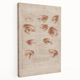 Grunge Wall Art | Vintage Eye Anatomy Study | Abstract Grunge Print