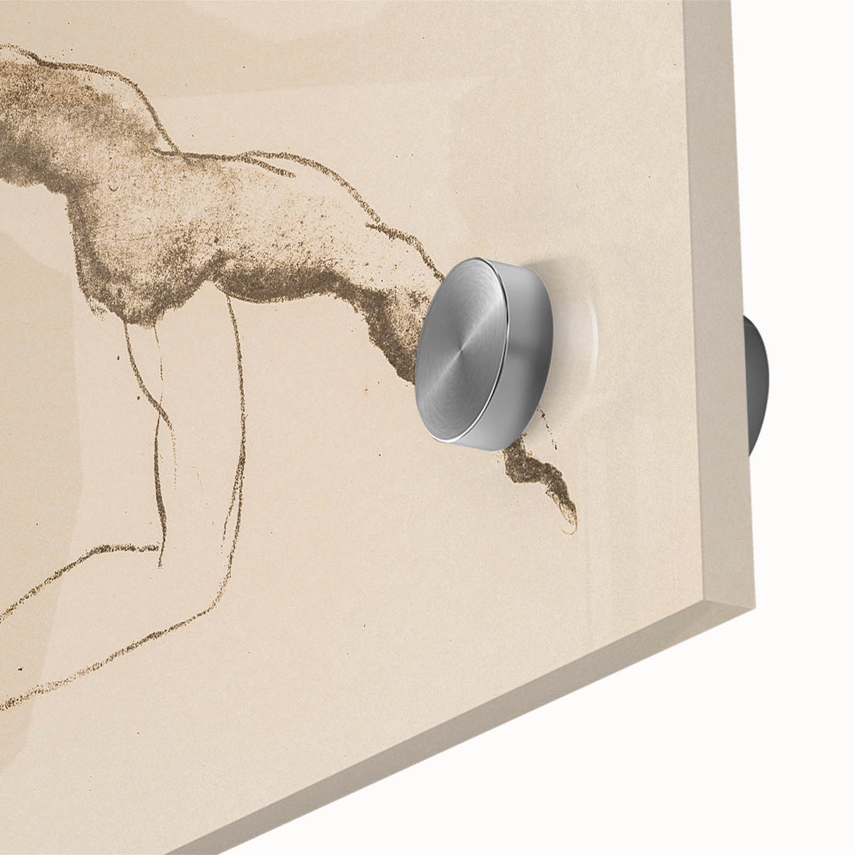 Grunge Wall Art: Abstract Figure Drawing | Vintage Grunge Canvas Print