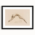 Grunge Wall Art: Abstract Figure Drawing | Vintage Grunge Canvas Print