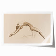 Grunge Wall Art: Abstract Figure Drawing | Vintage Grunge Canvas Print