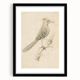 Grunge Wall Art | Vintage Bird Sketch | Abstract Grunge Nature Print