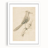 Grunge Wall Art | Vintage Bird Sketch | Abstract Grunge Nature Print