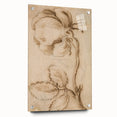 Grunge Wall Art | Vintage Floral Sketch | Abstract Grunge Botanical Print