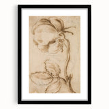 Grunge Wall Art | Vintage Floral Sketch | Abstract Grunge Botanical Print