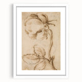 Grunge Wall Art | Vintage Floral Sketch | Abstract Grunge Botanical Print