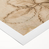 Grunge Wall Art | Vintage Floral Sketch | Abstract Grunge Botanical Print