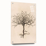Grunge Wall Art | Vintage Tree Sketch | Abstract Grunge Botanical Print