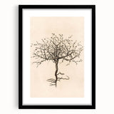 Grunge Wall Art | Vintage Tree Sketch | Abstract Grunge Botanical Print