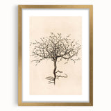 Grunge Wall Art | Vintage Tree Sketch | Abstract Grunge Botanical Print