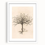 Grunge Wall Art | Vintage Tree Sketch | Abstract Grunge Botanical Print