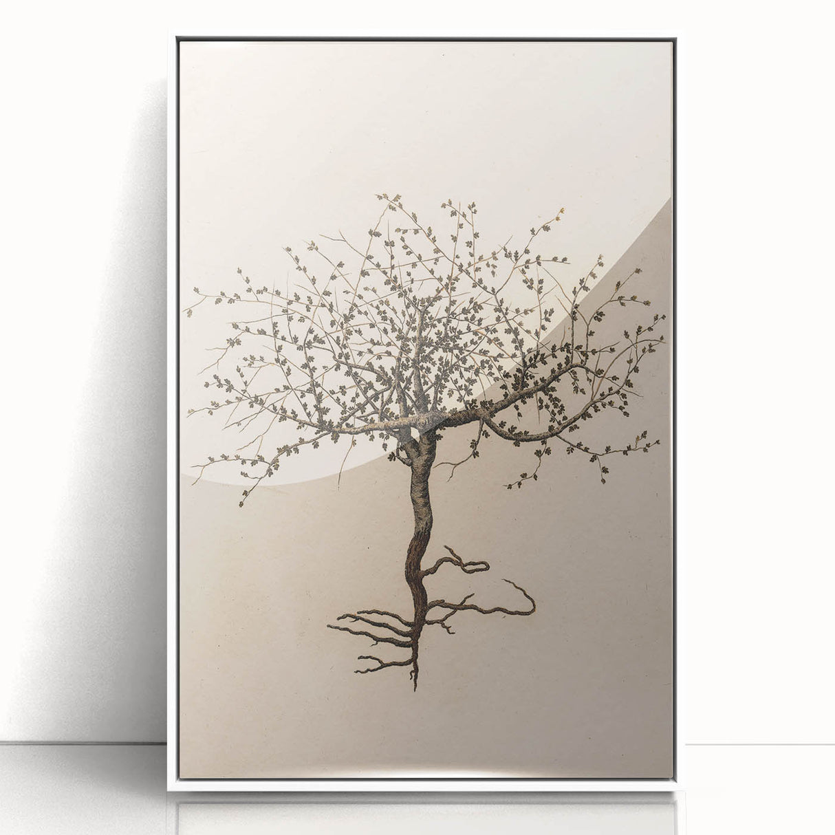 Grunge Wall Art | Vintage Tree Sketch | Abstract Grunge Botanical Print