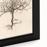 Grunge Wall Art | Vintage Tree Sketch | Abstract Grunge Botanical Print