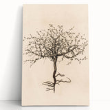 Grunge Wall Art | Vintage Tree Sketch | Abstract Grunge Botanical Print