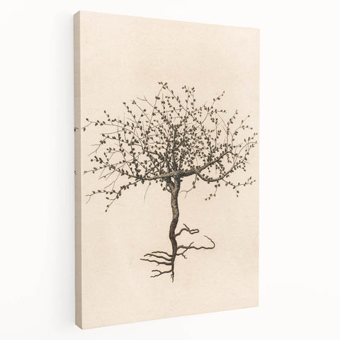 Grunge Wall Art | Vintage Tree Sketch | Abstract Grunge Botanical Print
