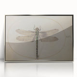 Grunge Wall Art: Dragonfly Illustration | Vintage Grunge Canvas Print