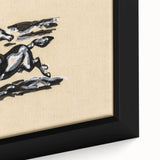 Grunge Wall Art: Running Horse Design | Vintage Grunge Canvas Print