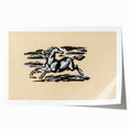 Grunge Wall Art: Running Horse Design | Vintage Grunge Canvas Print