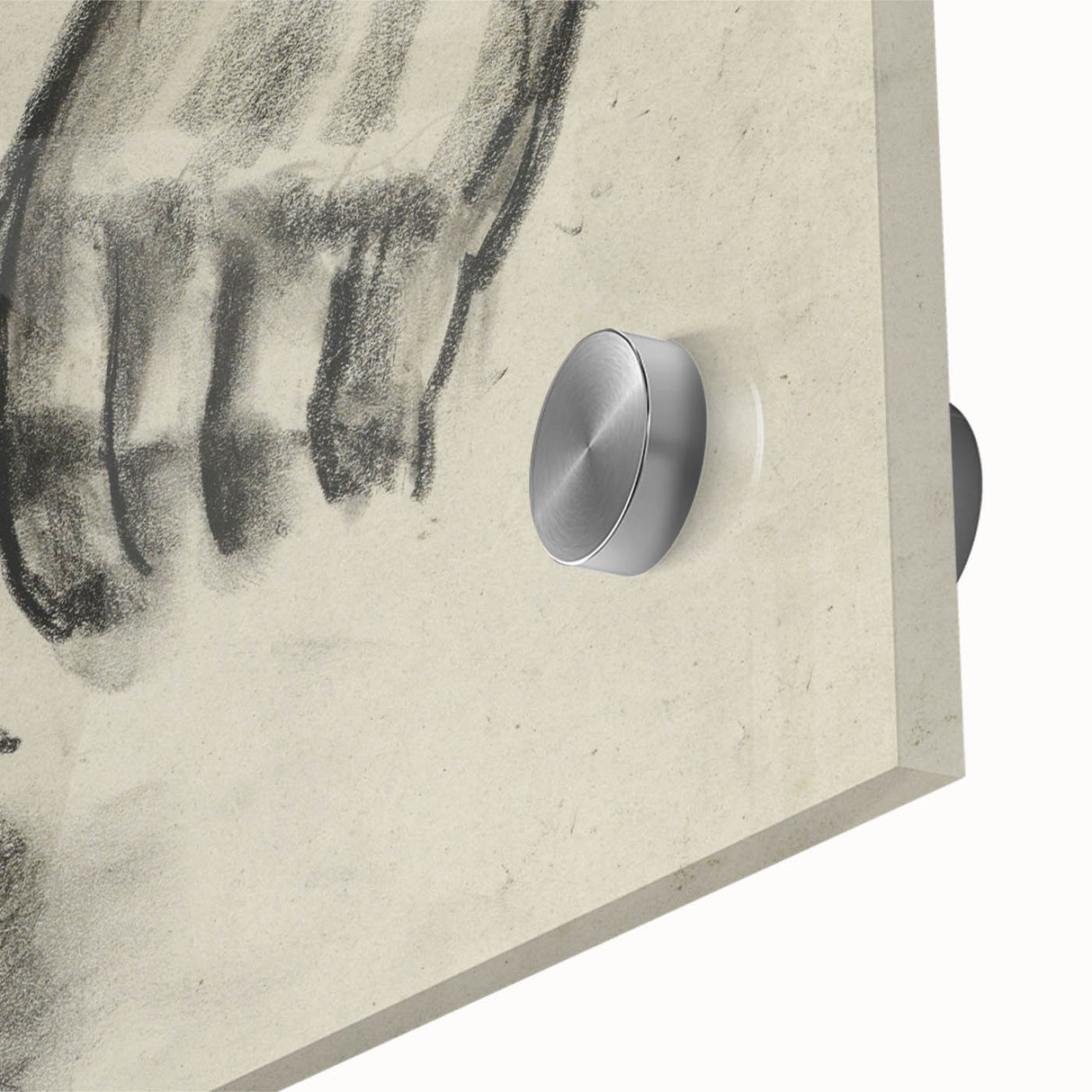 Grunge Aesthetic Art Abstract Hand Sketch Grunge Canvas Print for Decor